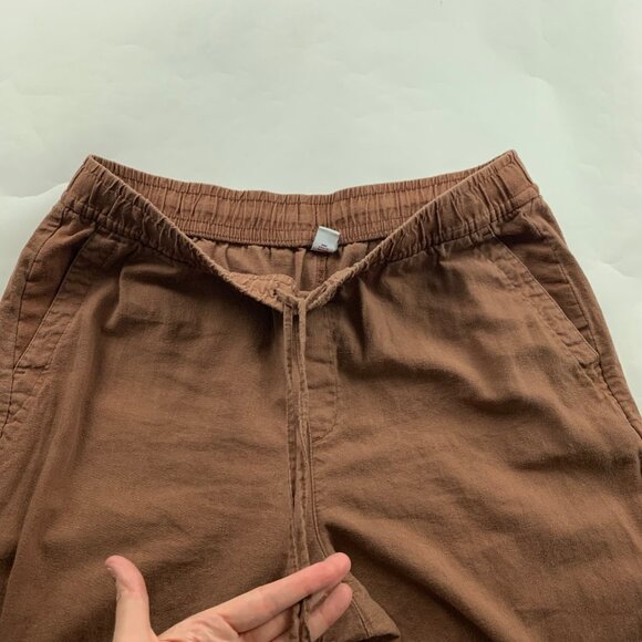 Old Navy Maplewood Brown Linen Blend Wide Leg Lounge Pant L - Picture 5 of 9